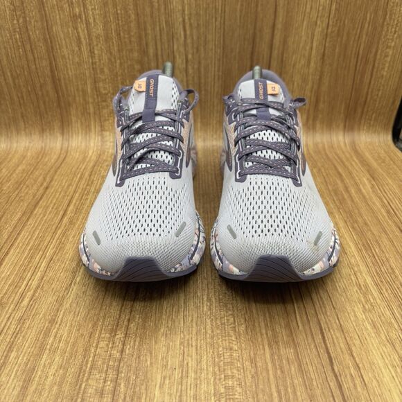 Brooks Women's Ghost 14 Neutral Running Shoe - Cadet/Thistle/Papaya Punch 11 B - Picture 2 of 8